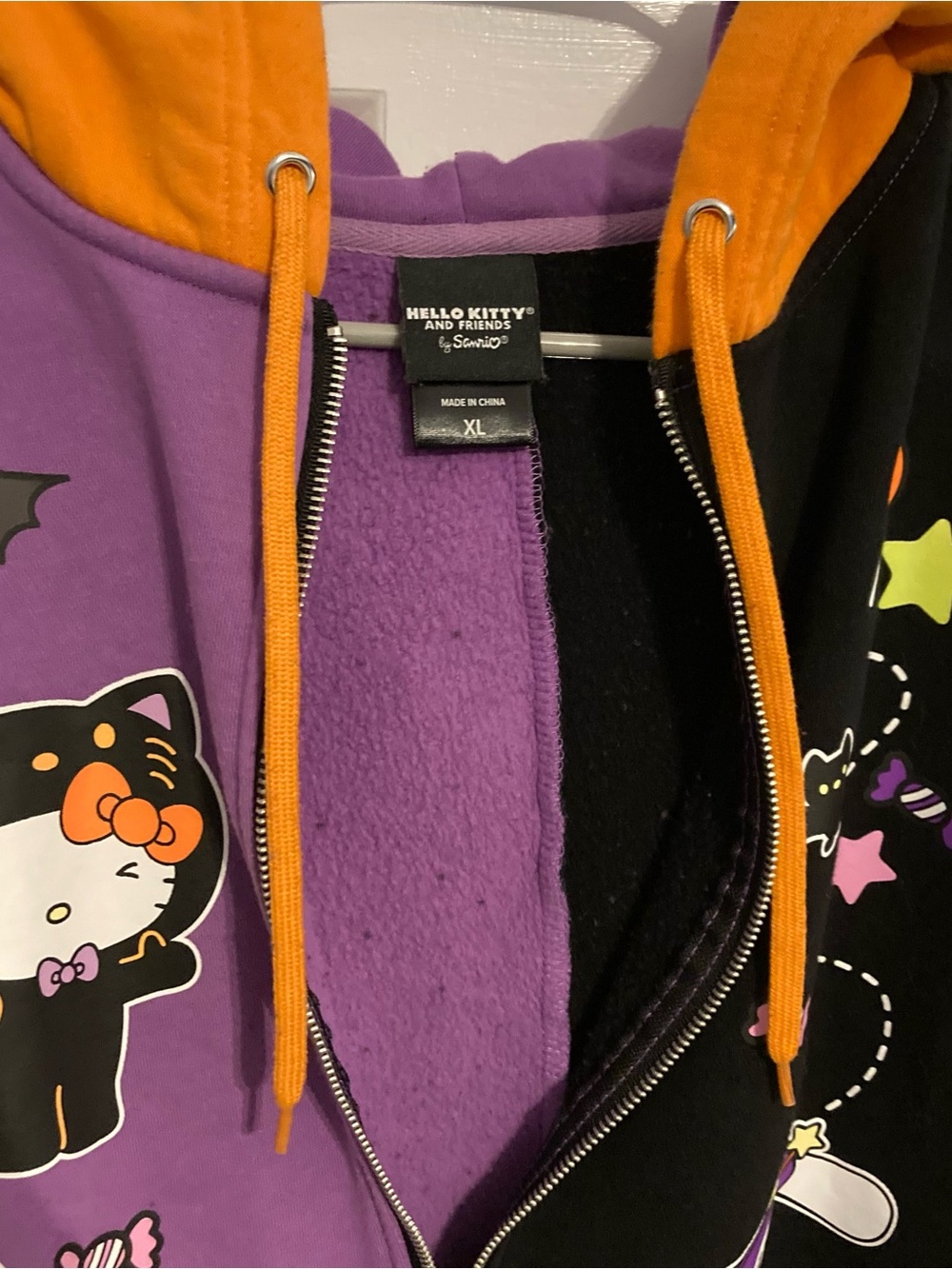 Hello Kitty and Friends Colorblock Halloween Hoodie - Picture 5 of 6